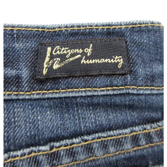 Citizens Of Humanity Jeans 28 Dita Petite Bootcut Denim Pants Dark - Picture 8 of 13